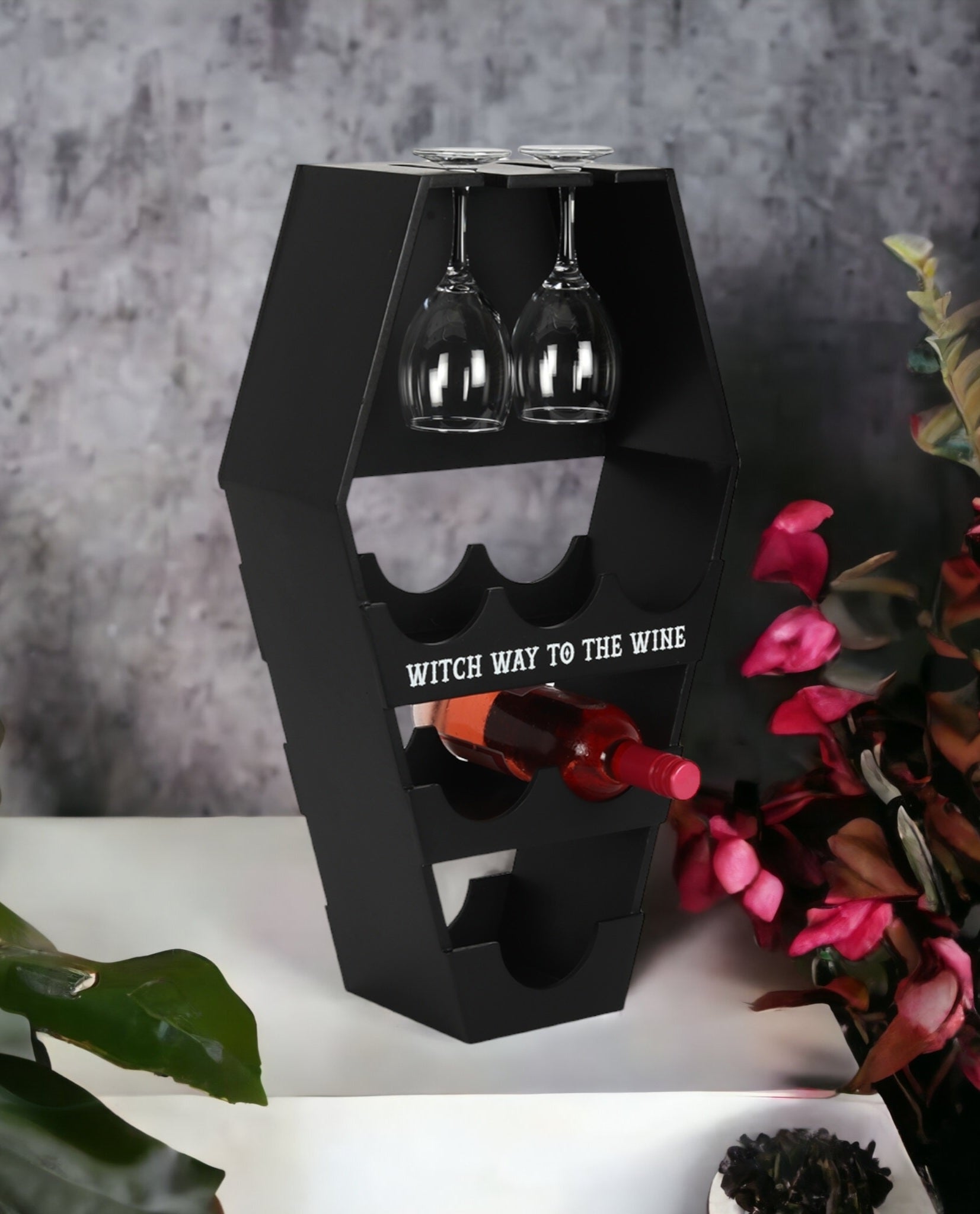 Coffin wine rack hot sale