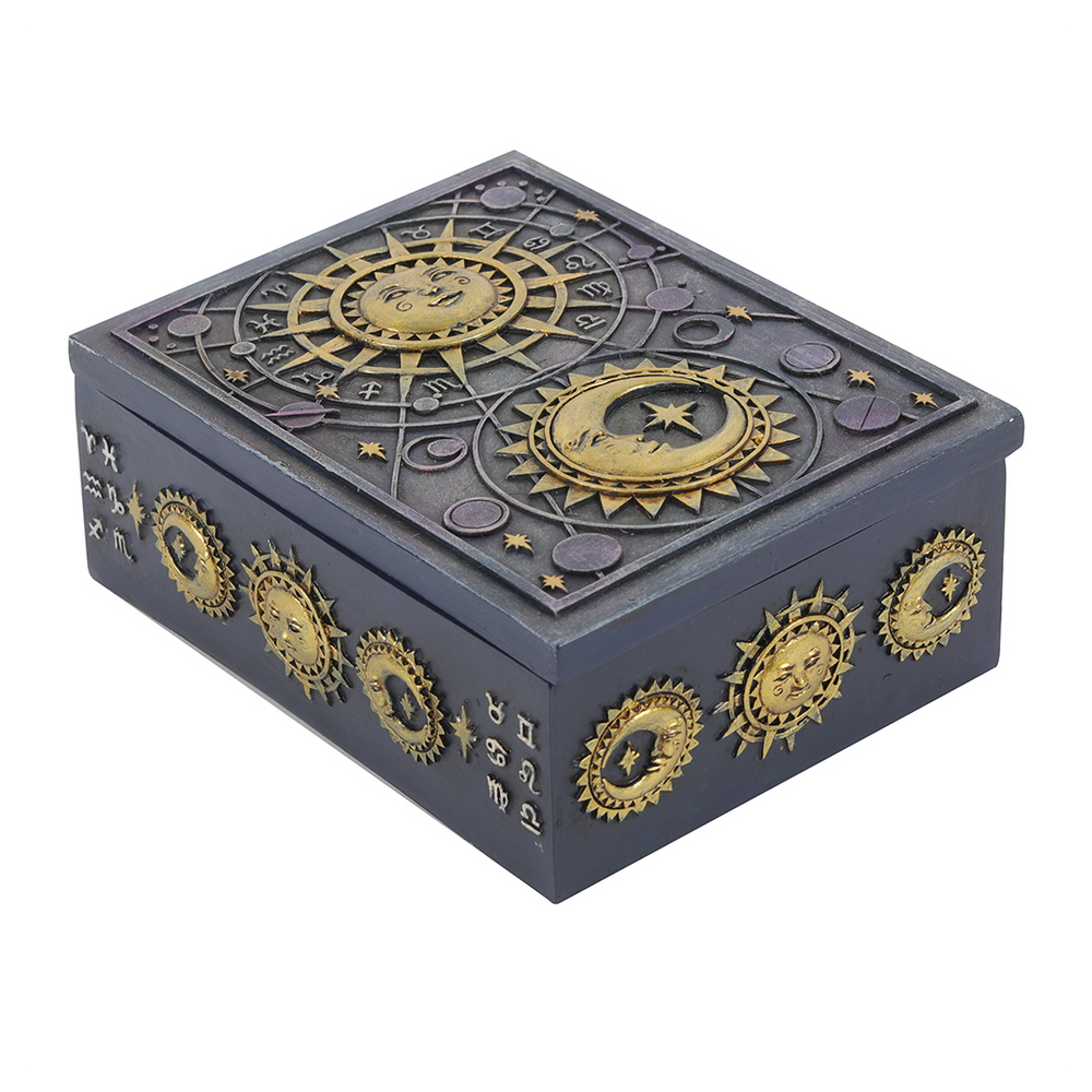 Sun and Moon Resin Storage Box