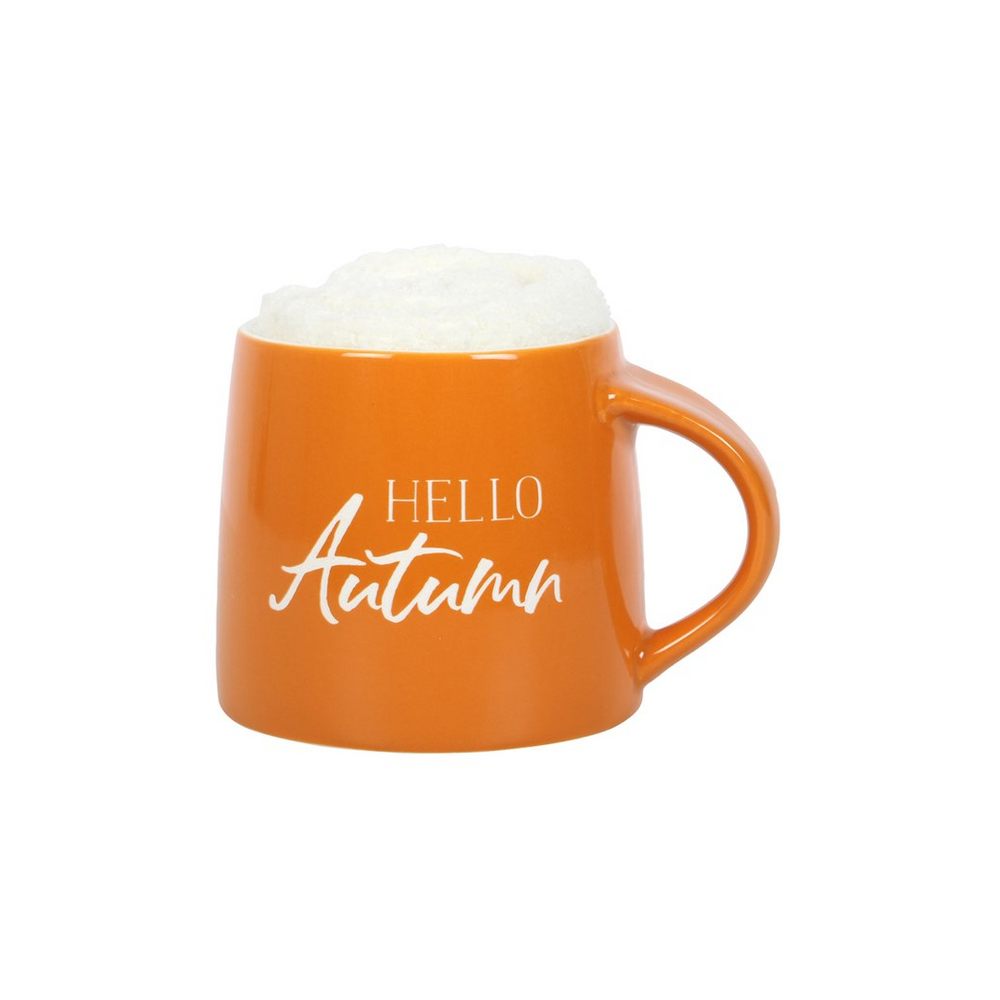 Hello Autumn Mug and Socks Set