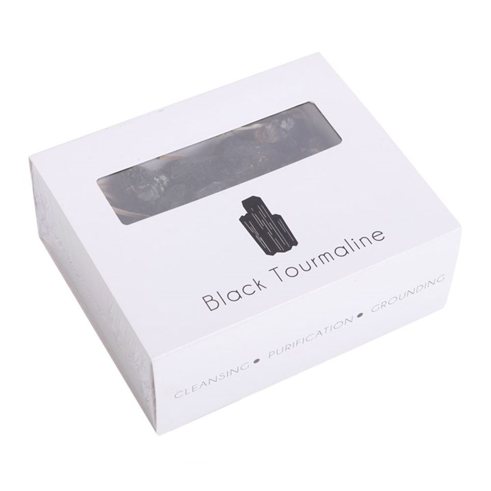Box of Black Tourmaline Rough Crystal Chips