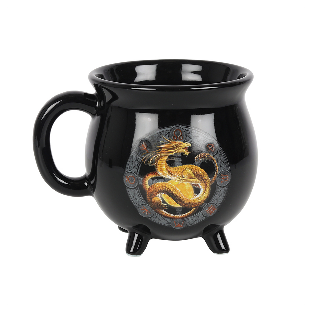 Litha Colour Changing Cauldron Mug by Anne Stokes
