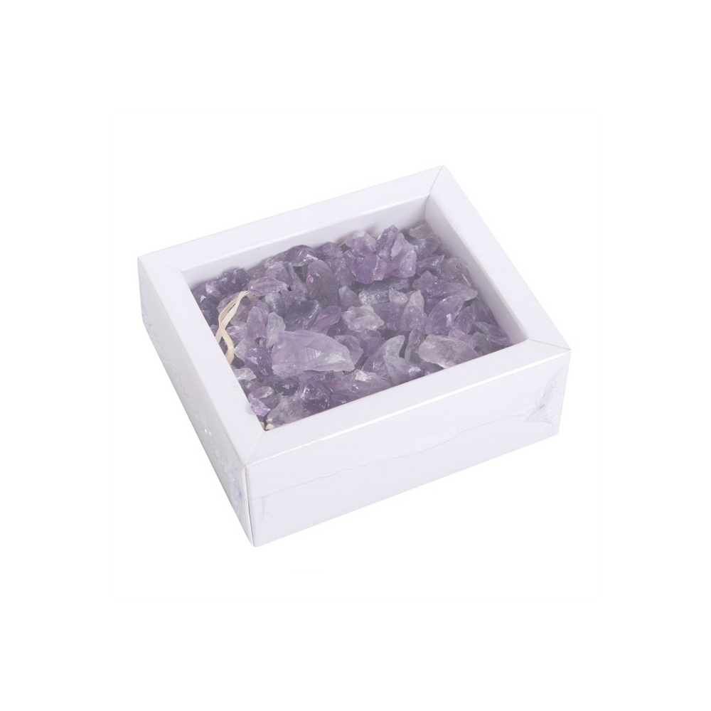 Box of Amethyst Rough Crystal Chips