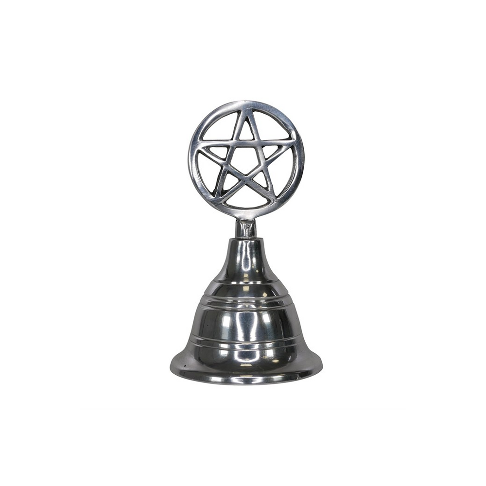 Silver Pentagram Altar Bell