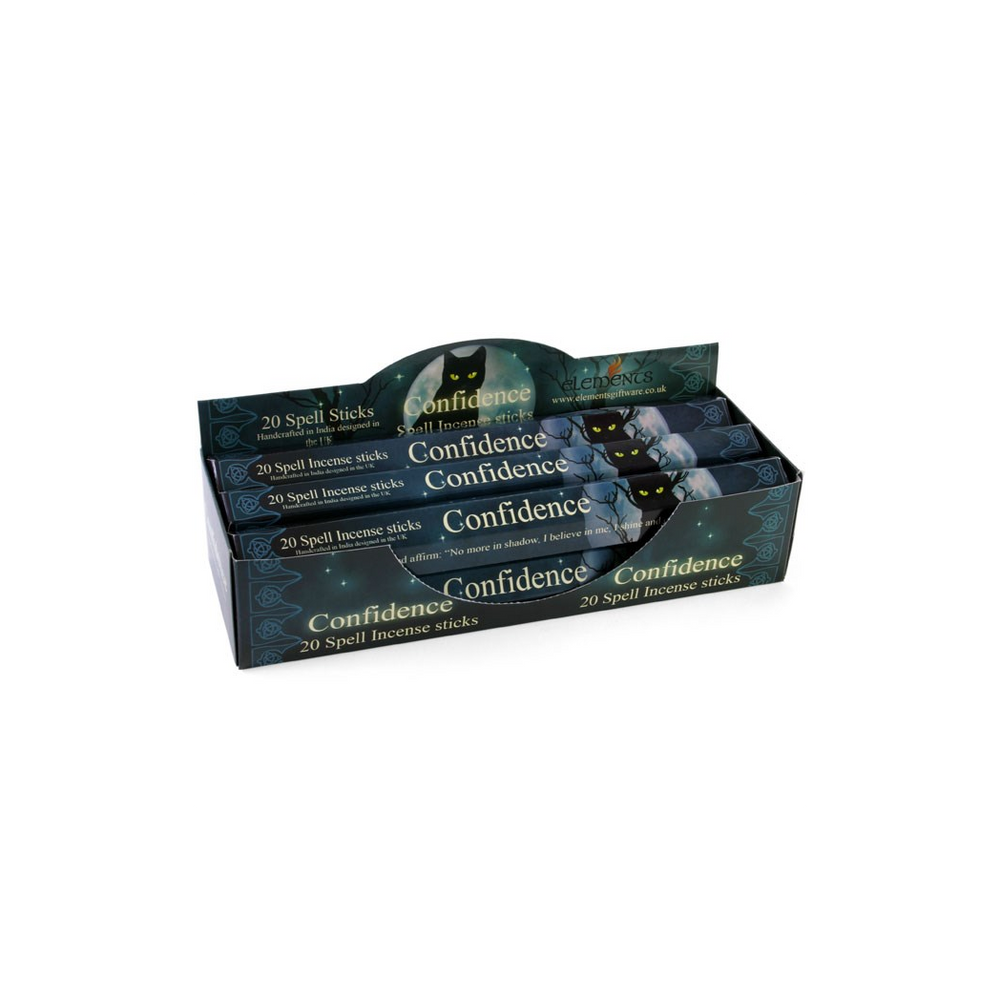 Set of 6 Packets of Confidence Spell Incense Sticks by Lisa Parker