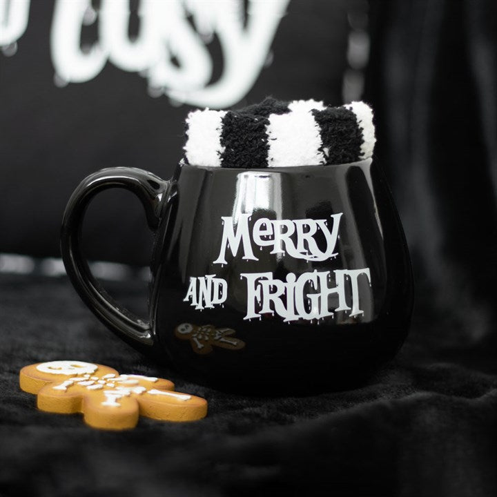 Merry and Fright Mug and Socks Gift Set