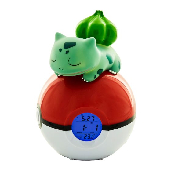 Pokemon Bulbasaur Light-Up FM Alarm Clock