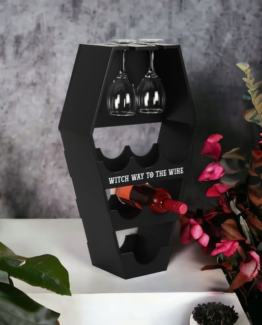 Coffin Wine Shelf