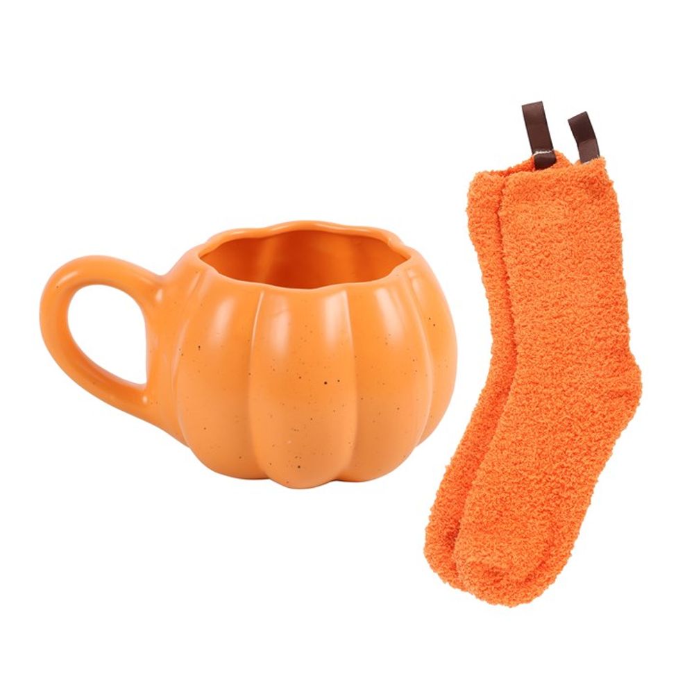 Pumpkin Mug and Socks Set