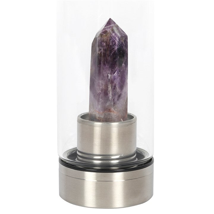 Amethyst Crystal Water Bottle