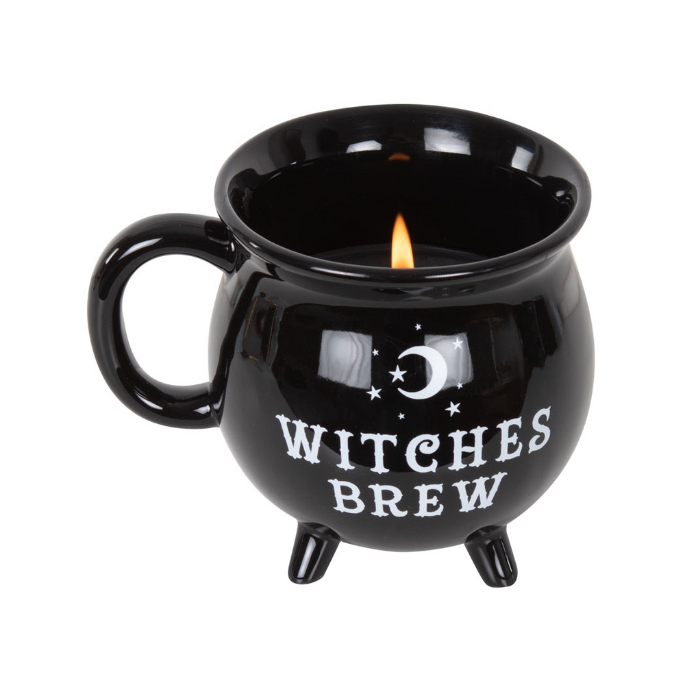 Witches Brew Cauldron Mug Candle