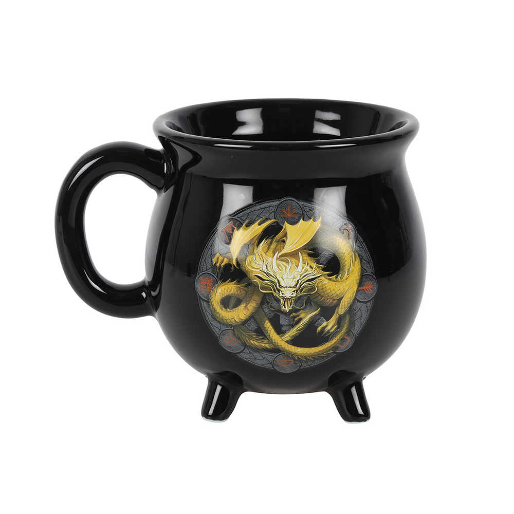 Imbolc Colour Changing Cauldron Mug by Anne Stokes