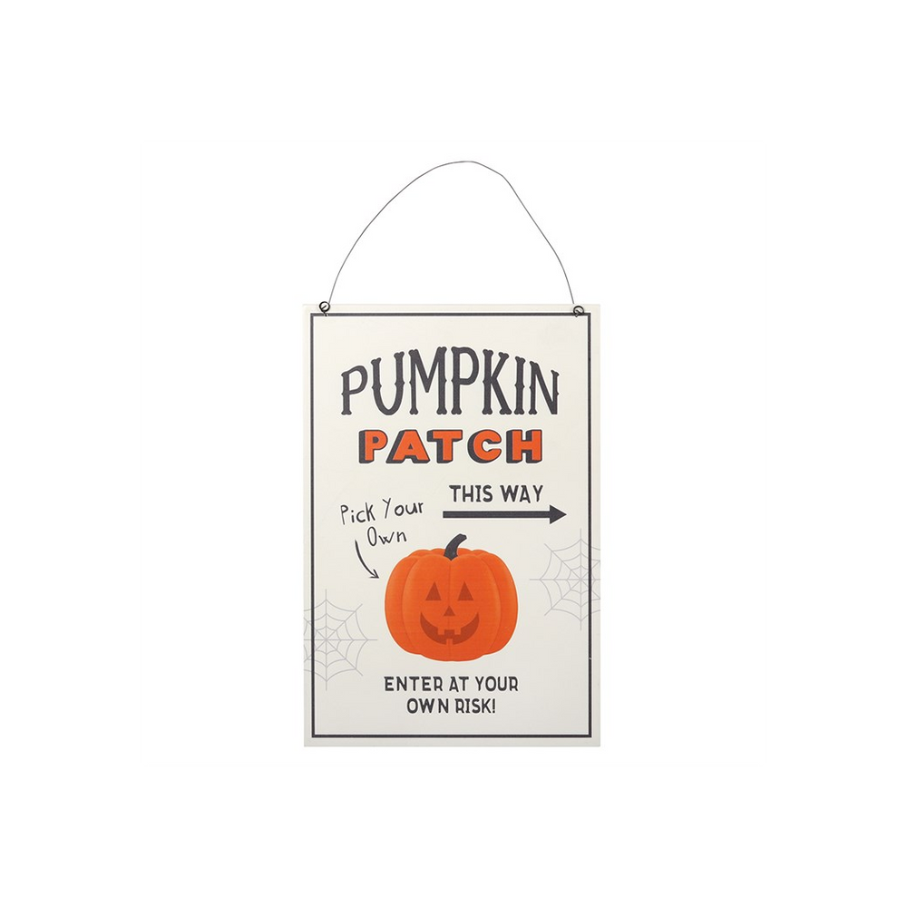 30cm Pumpkin Patch Hanging Sign