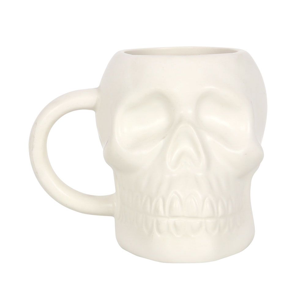 White Skull Mug