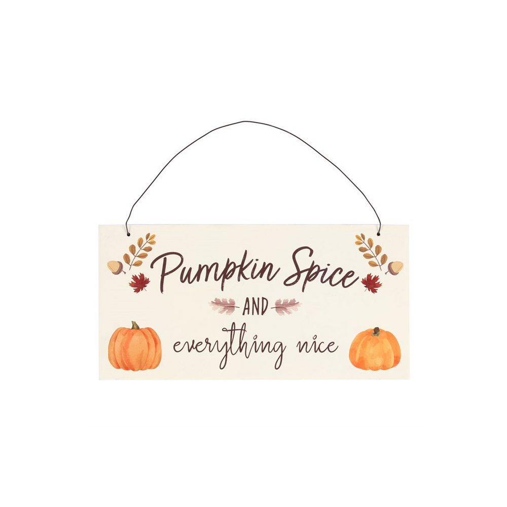 20cm Pumpkin Spice Hanging Sign