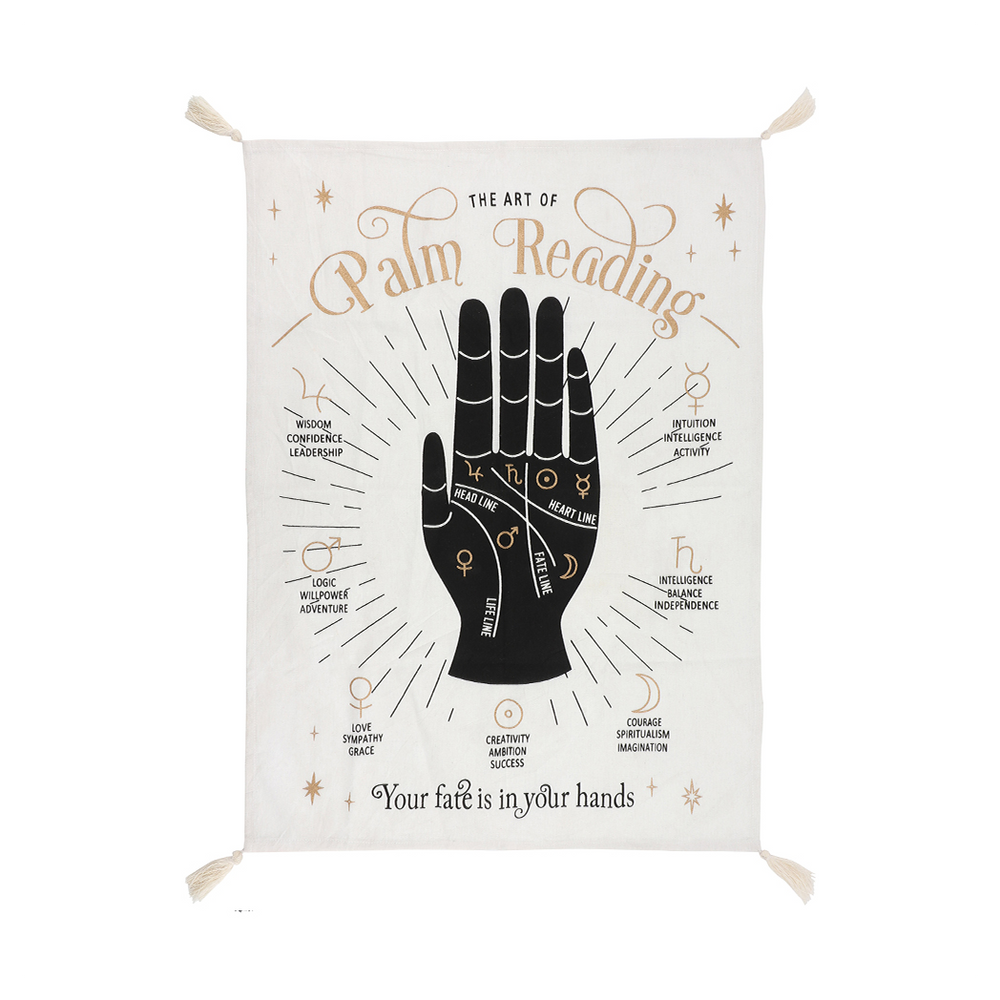 Small Palm Reading Wall Tapestry