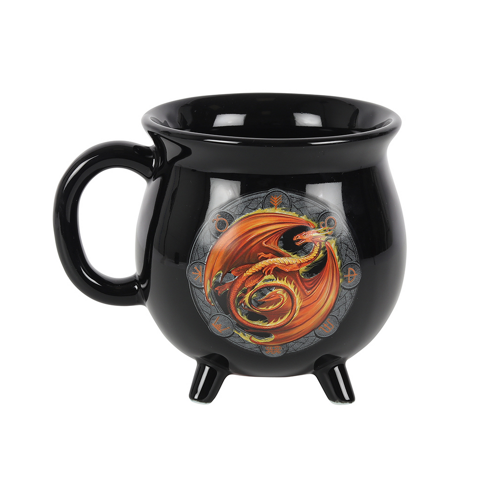 Beltane Colour Changing Cauldron Mug by Anne Stokes