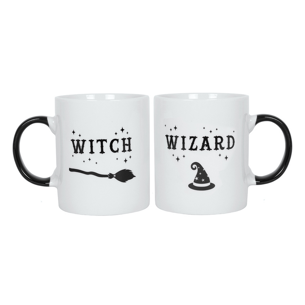 Witch and Wizard Mug Set