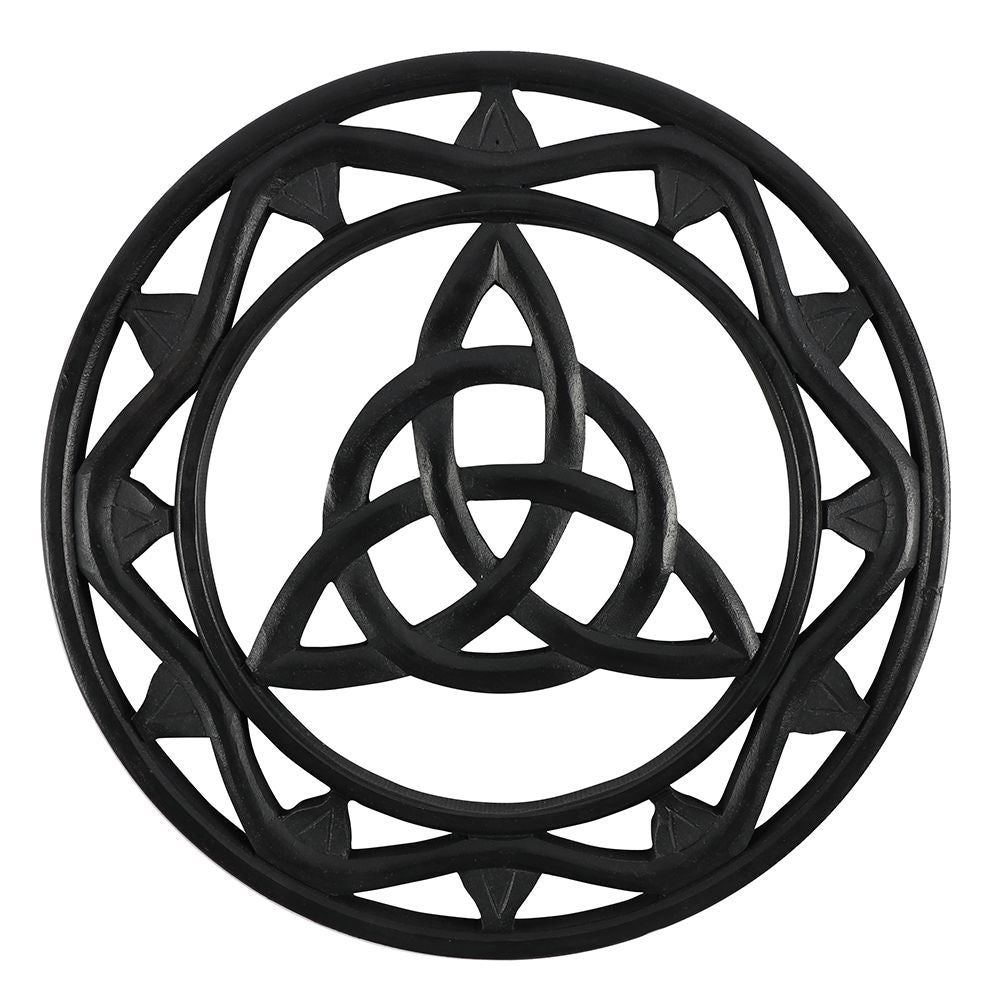 Black Wooden Triquetra Wall Art