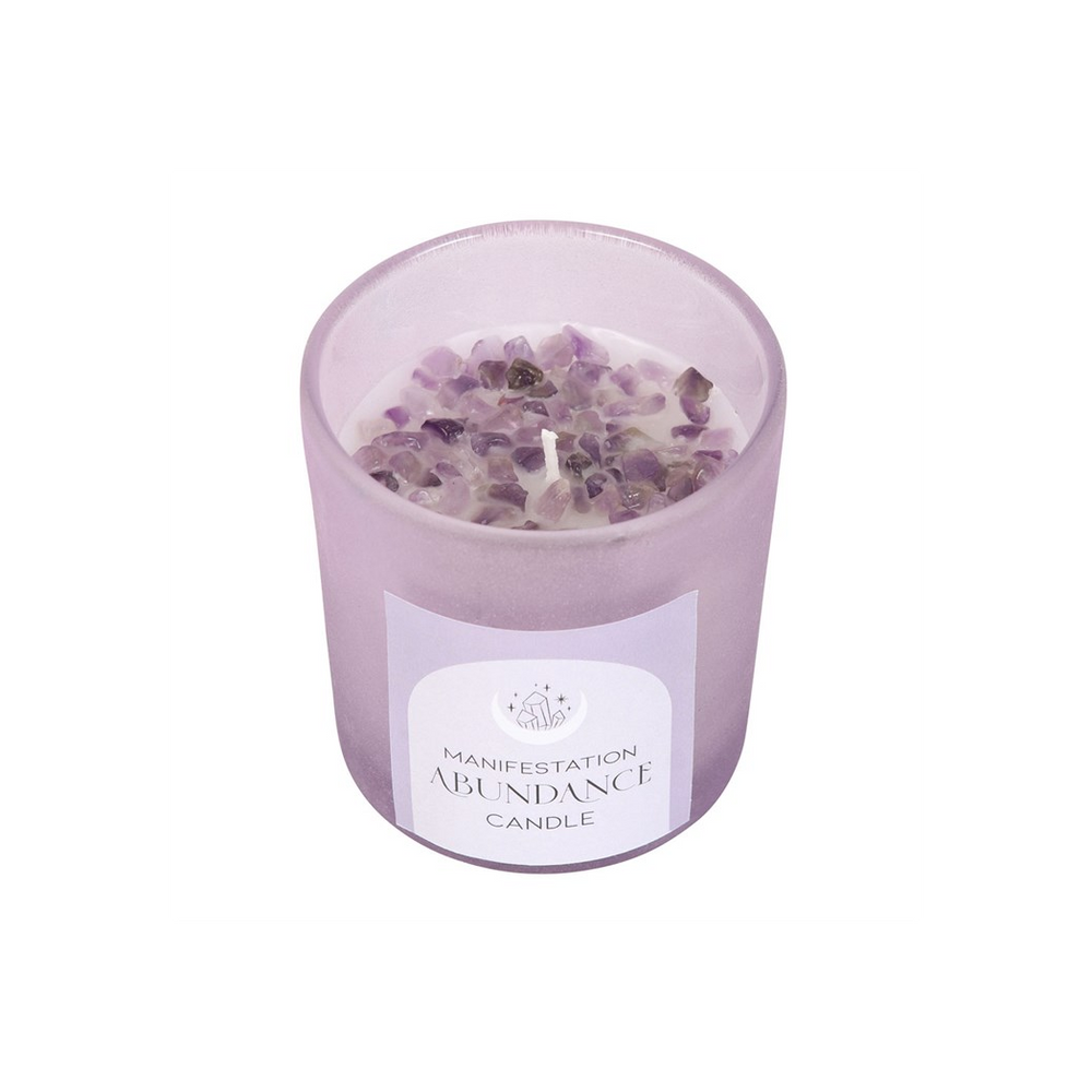 Abundance French Lavender Crystal Chip Candle