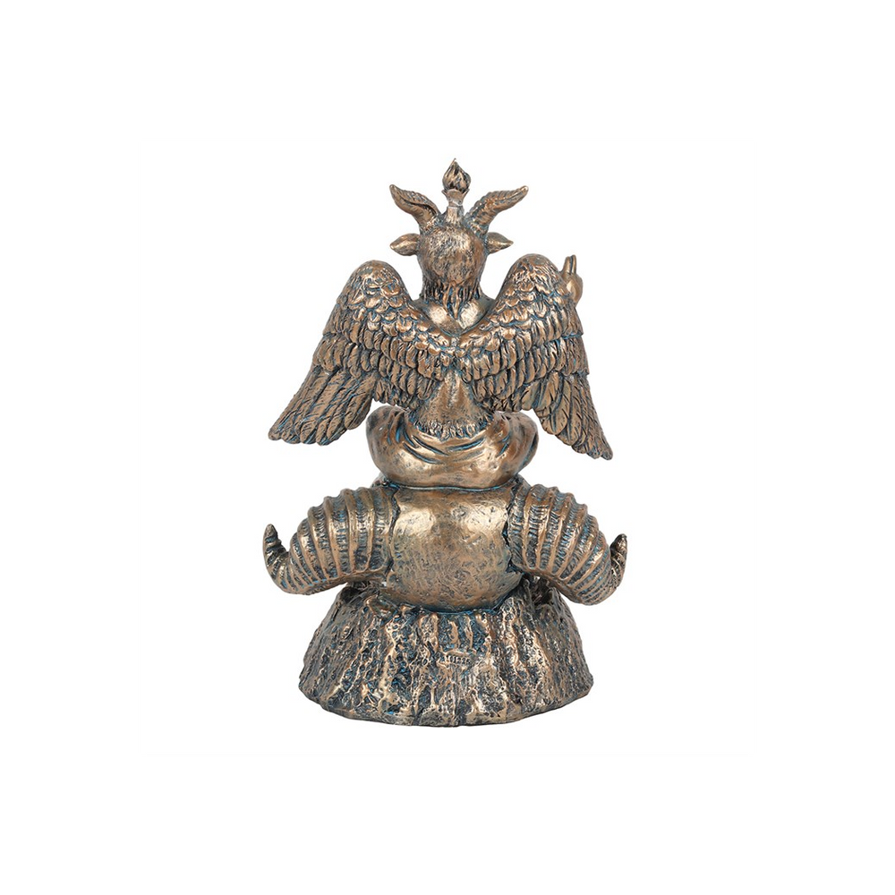 Gold Baphomet LED Backflow Incense Burner