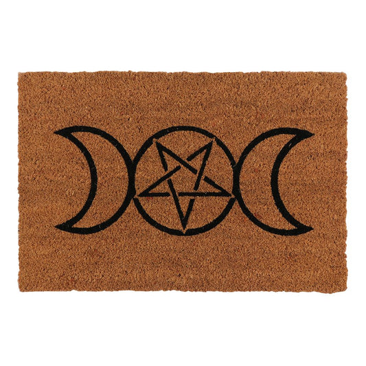 Natural Triple Moon Doormat