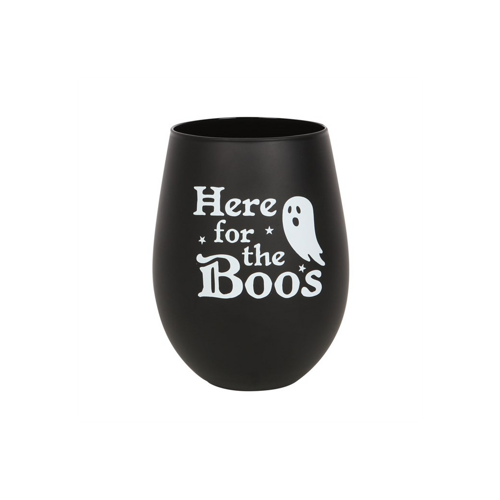 Here For The Boos Stemless Glass