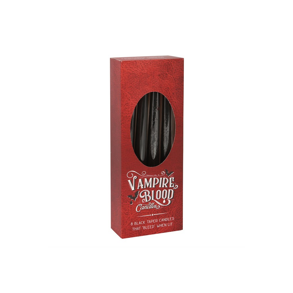 Set of 8 Vampire Blood Taper Candles