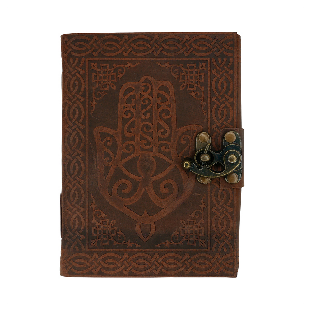 Hamsa Leather Journal