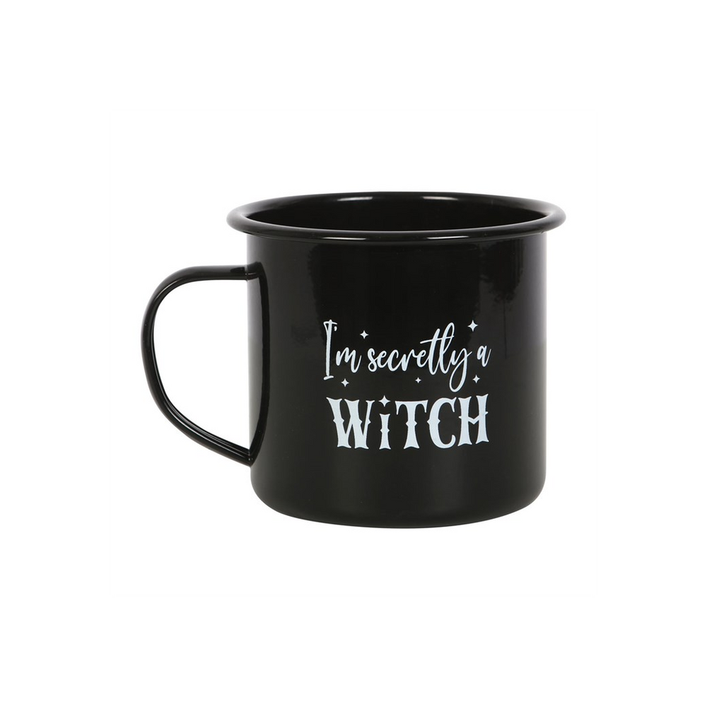 I'm Secretly A Witch Enamel Mug