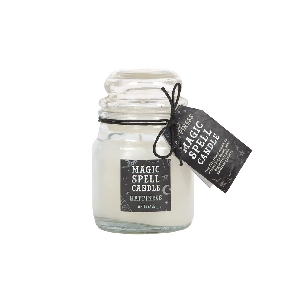 White Sage 'Happiness' Spell Candle Jar