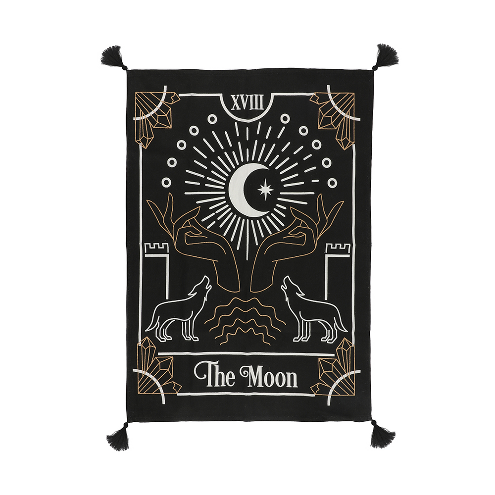 Small Moon Tarot Card Wall Tapestry