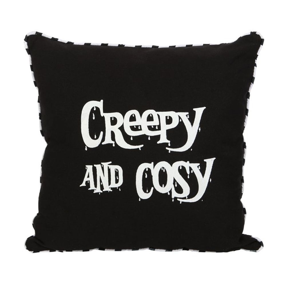 Creepy And Cosy Black Cushion