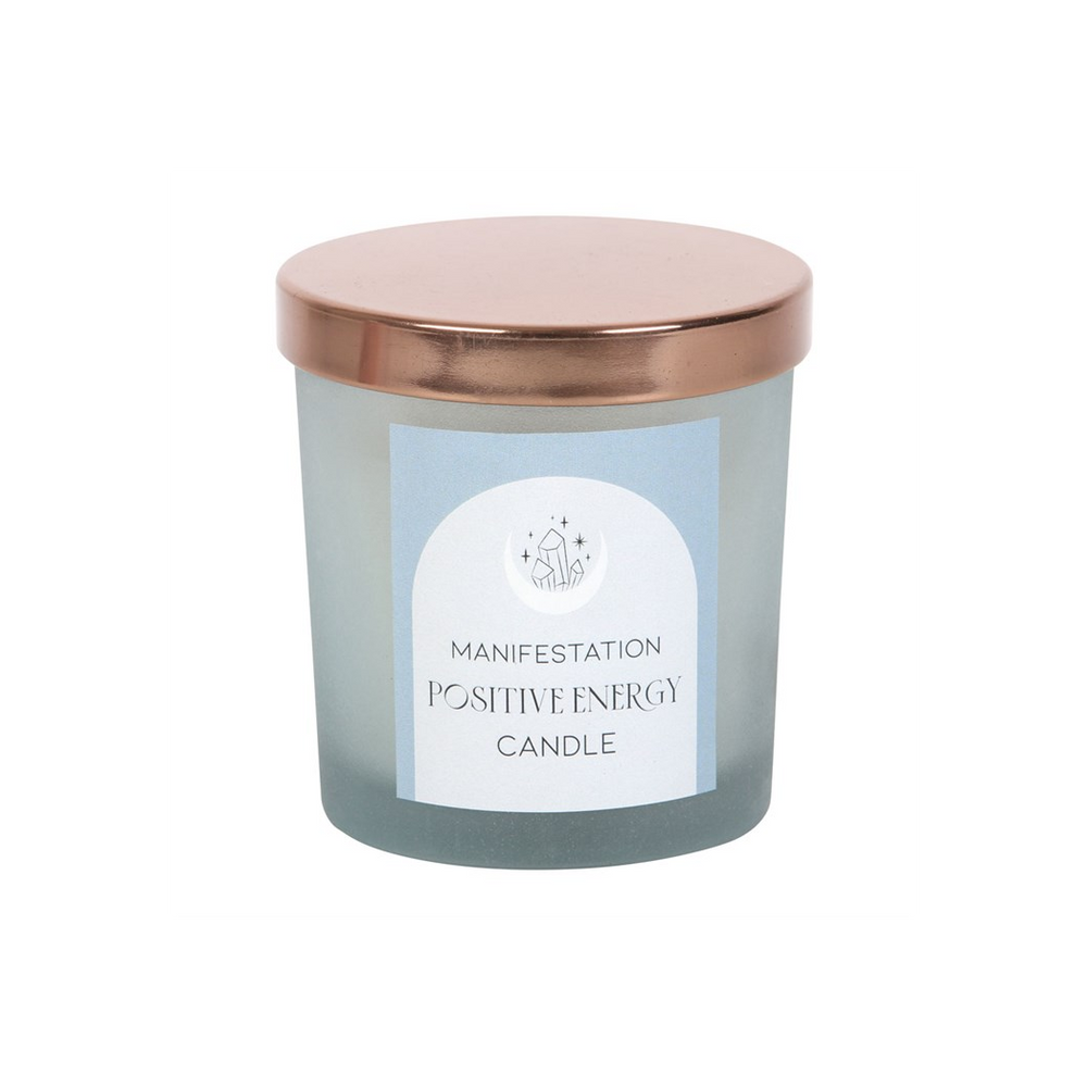 Positive Energy White Sage Crystal Chip Candle