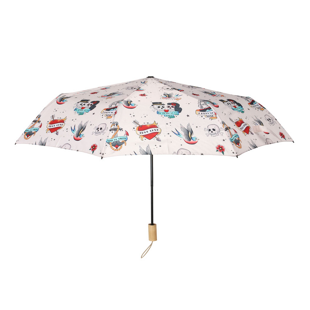 Tattoo Print Travel Umbrella