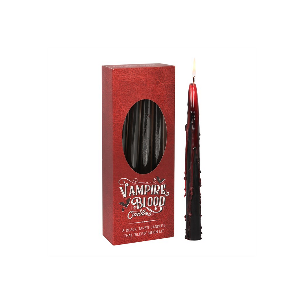 Set of 8 Vampire Blood Taper Candles