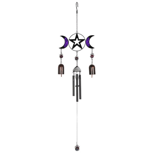 Triple Moon Windchime with Bells