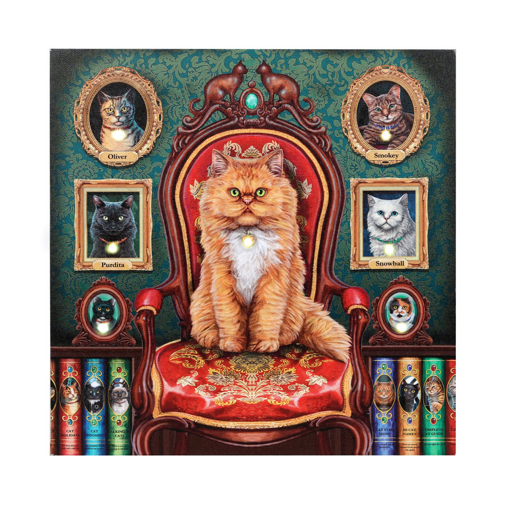 Mad About Cats Light Up Canvas By Lisa Parker