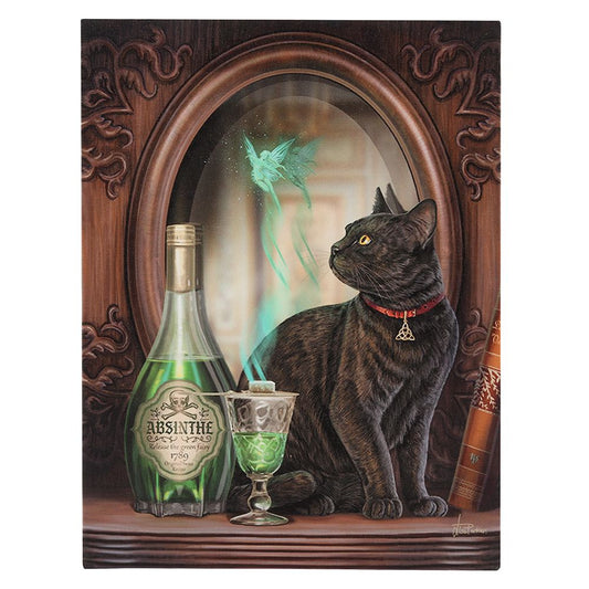 Absinthe Canvas Plaque by Lisa Parker