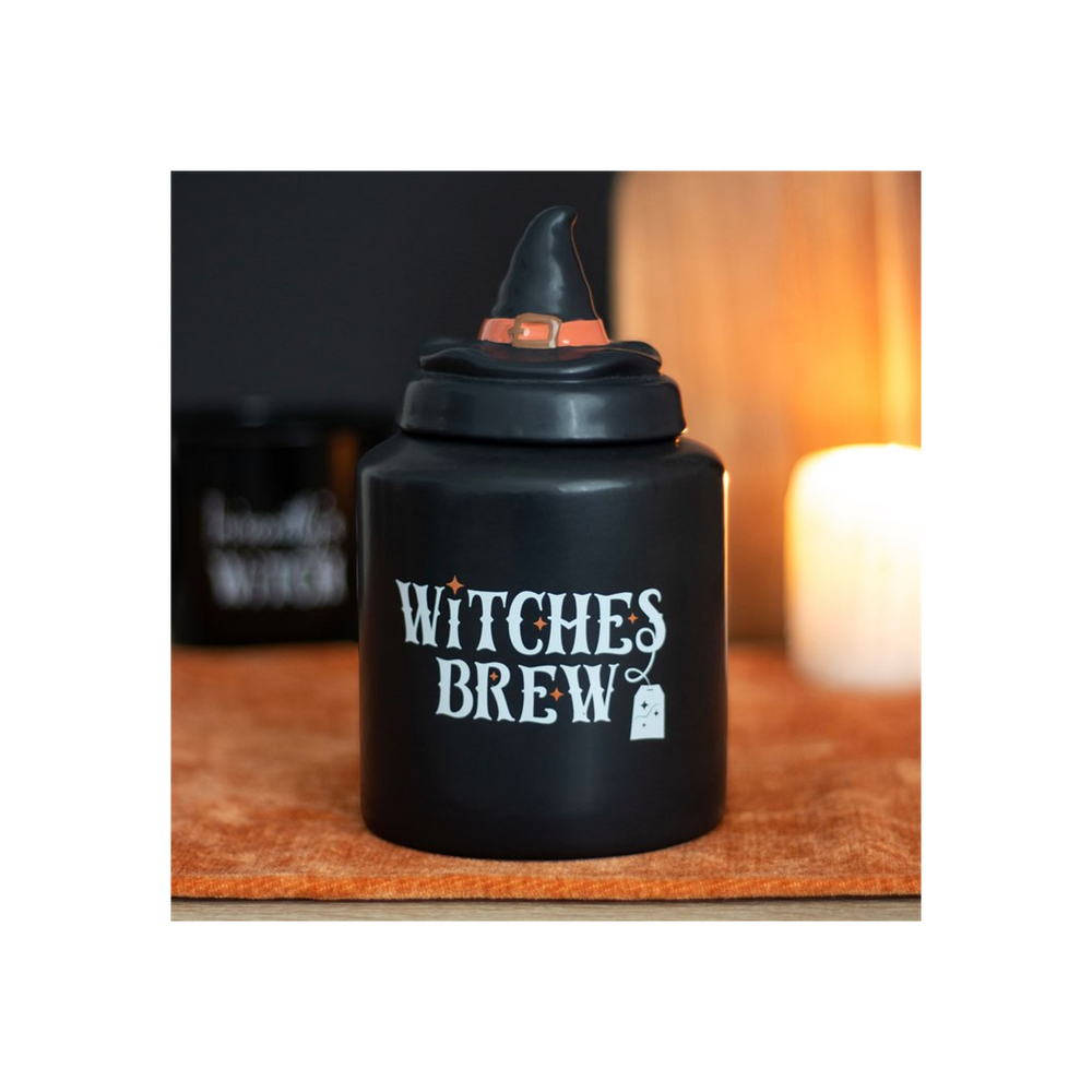 Witches Brew Ceramic Tea Canister