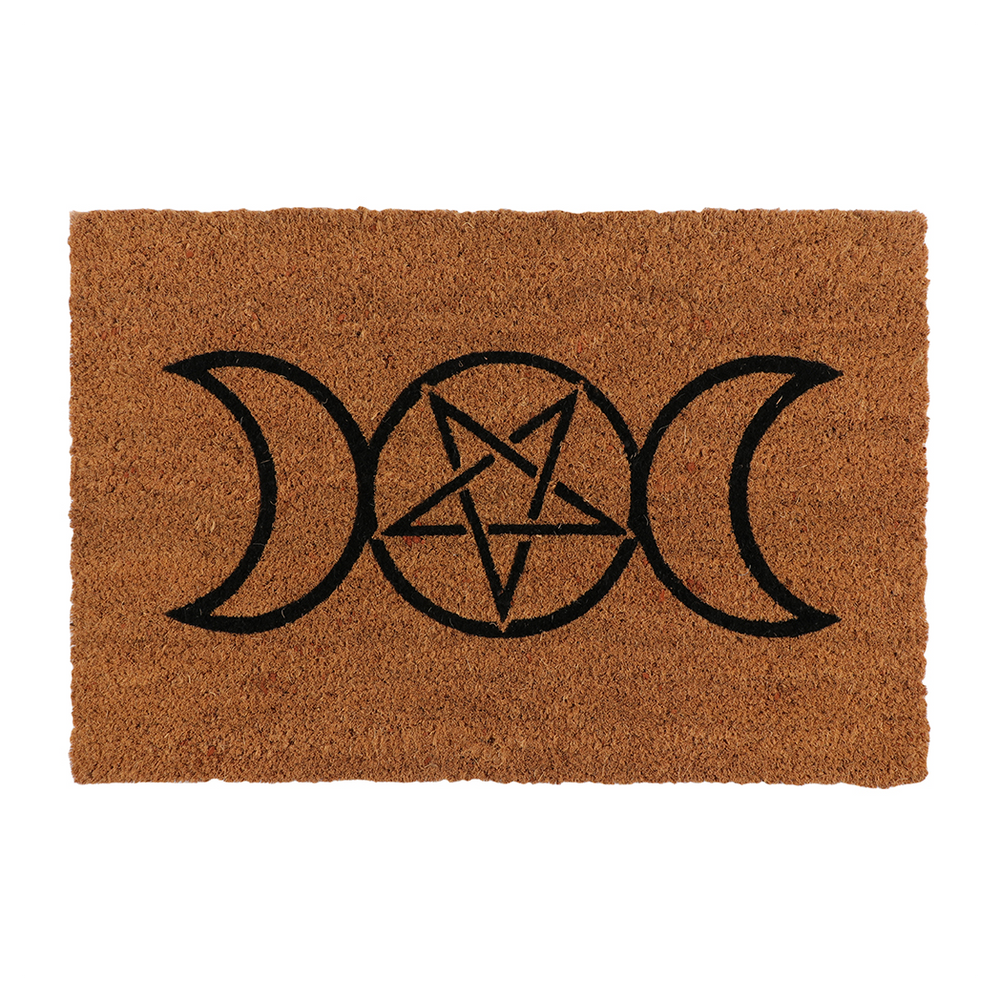 Natural Triple Moon Doormat