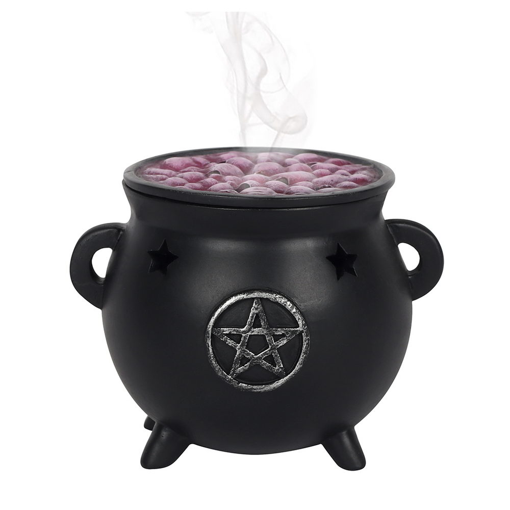 Pentagram Cauldron Incense Cone Holder